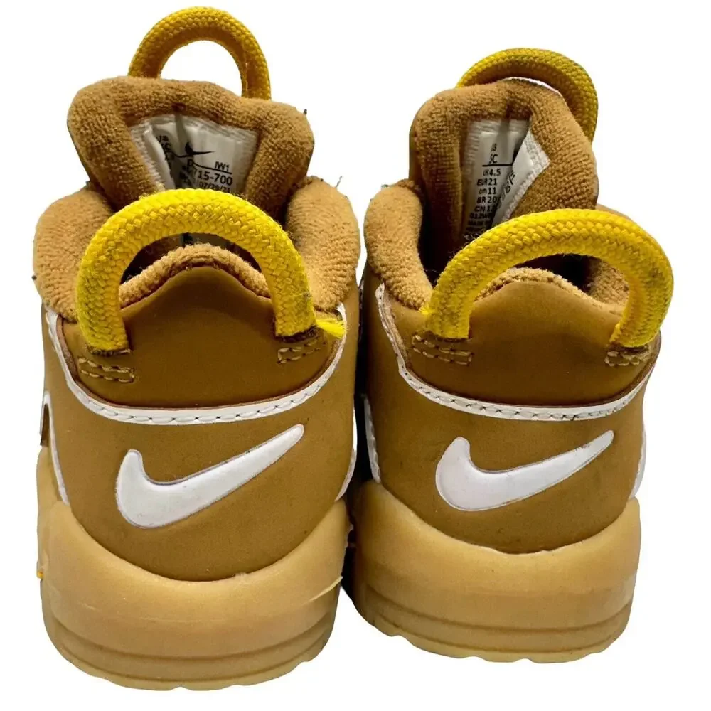 Nike‎ Air More Uptempo (TD) 'Wheat' Kids' Shoes Sneakers DQ4715-700 Size 5 C